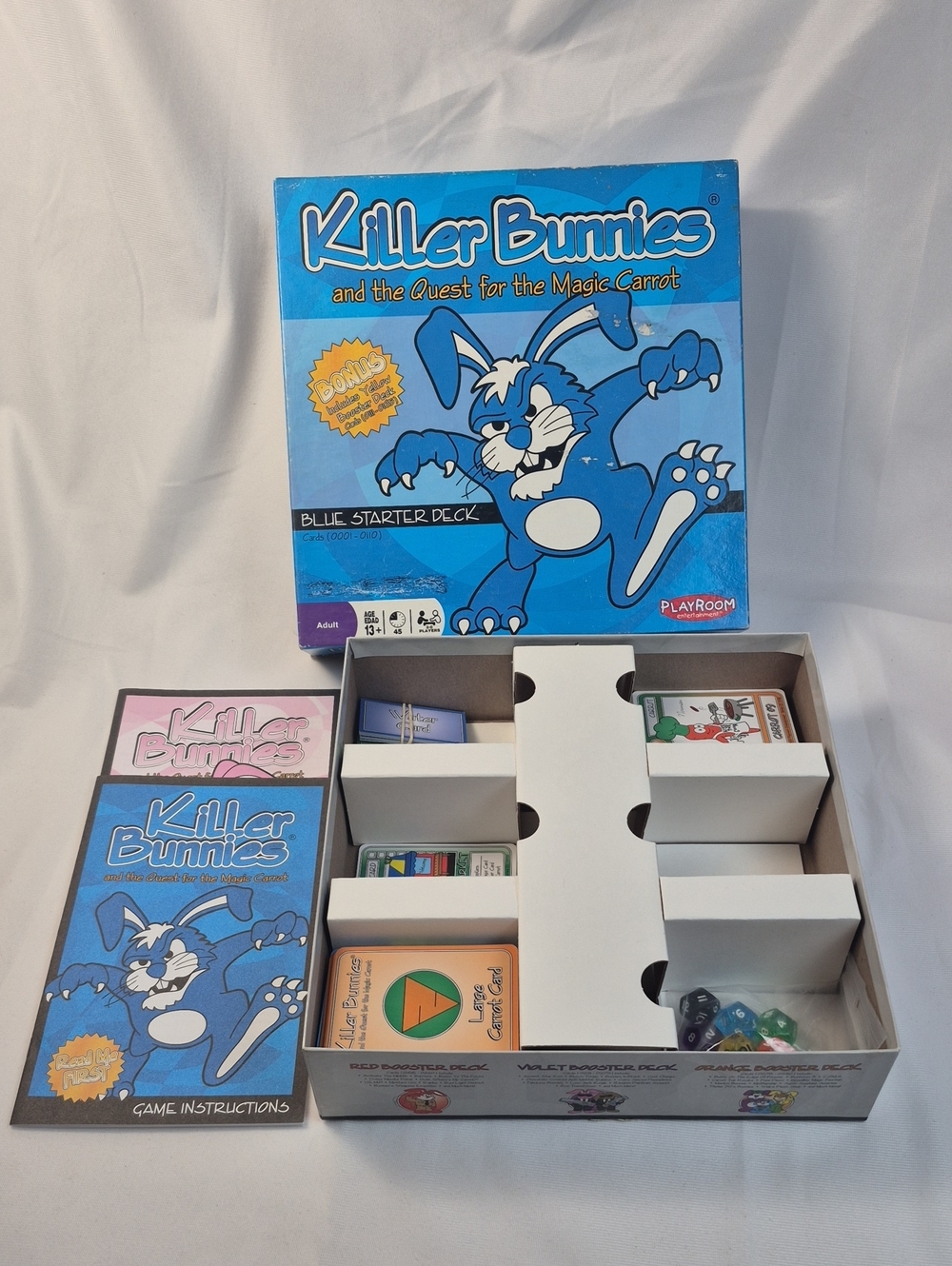 Killer Bunnies Blue Starter Deck Game - Complete - Used